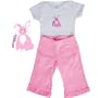 One Acorn Short-Sleeve Tee Set - Pink Snuggle Bunny, size 12-18 months