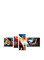 Arte dal Mondo Lienzo 4 Piezas Edgar Ramirez Astratto