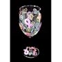 Pretty in Pink Design - Hand Painted - Wine Glass - 8 oz.