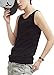 Super Flat Les Lesbian Tomboy Compression 3 Rows Clasp Chest Binders Tank Tops (Medium, Black)
