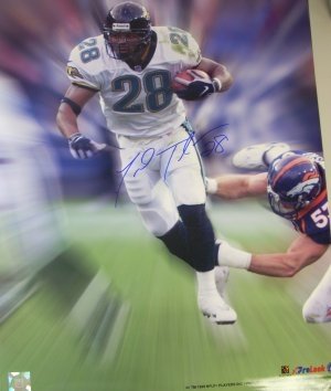 Fred Taylor Autographed/Hand Signed Jacksonville Jaguars 16x20 Photo