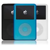 ISkin Claro Silicon Slims - Case for digital player - silicone - black, white, blue - iPod with video (5G) 60GB, iPod with video (5G) 80GB (pack of 3 )