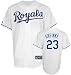 Zack Greinke Jersey: Youth 2010 Majestic Home White Replica #23 Kansas City Royals Jersey - Small (8)
