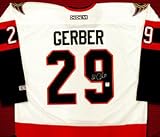Martin Gerber Signed Ottawa Senators White CCM Replica Jersey