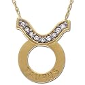 14k Yellow Gold Diamond Taurus Pendant (.05 cttw, M-N Color, I2 Clarity)