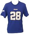 Youth Minnesota Vikings #28 Adrian Peterson Name and Number Tee