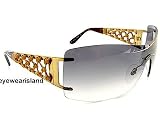 New Salvatore Ferragamo FE 1120-Q 1120Q 783/8G Grey Gradient Lens Gold Frame Sunglasses 37-01-120
