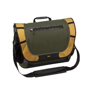 Targus TSM03702US Messenger Bag Fits up to 15-Inch Screen (Tan and Black)
