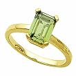 14K Yellow Gold Peridot Ring
