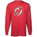 Reebok New Jersey Devils Red Youth Team Logo Long Sleeve T-T-shirt