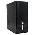 Atrix MD-001B Black Midi Tower Computer Case - Smart Budget PC Chassis for Office or Home use - No PSU