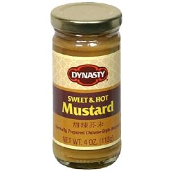 Dynasty Sweet & Hot Mustard, 4-Ounce Jars (Pack of 12)