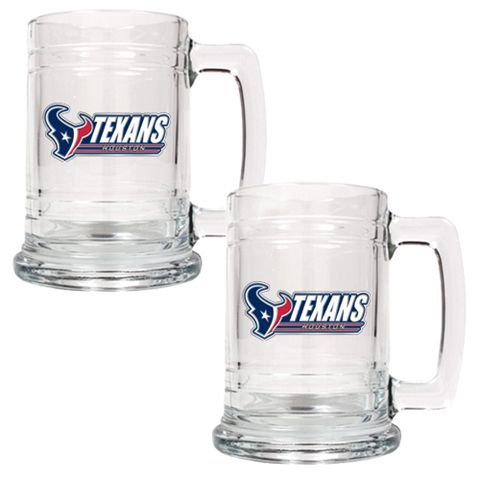 Houston Texans Set of 2 Beer Mugs