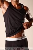 2(x)ist CARBON Square Neck Tank Top for Men - Black