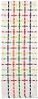 Hand Woven Elegant Jacquard 100% Cotton White and Colorful Stripes Table Runners 12x72 Inches Set of Two