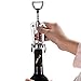 Topbest Professional Silver Butterfly Wing Corkscrew Wine Opener Ergonomic Manual Wine Bottle Opener Wine Stopper Set with Gife Box