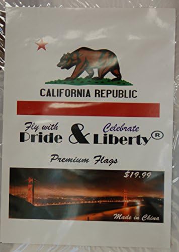 Pride and Liberty 4x6 Ft California State Heavy Duty Polyester Flag High Winds Outdoor Replacement 4ft X 6ft
