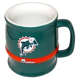 NFL Football Team Sculpted Tankard Style Coffee Mug - Miami Dolphins