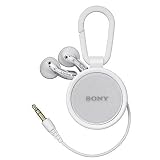 Sony MDRKE30LWW In-Ear Retractable Headphones - White