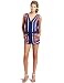 BCBGMAXAZRIA Women's Vance Scarf Print Jumpsuit, Dark Ink Combo, 2