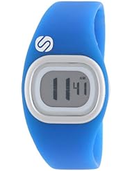 Soleus Womens SR011450 Tigress Digital Chronograph and Blue Silicone Strap Watch