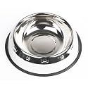 Stainless Steel Bowls - Mayfield Stainless Steel Embossed Dog Bowl  17cm