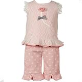 Baby Girl Clothes LACE Top Capri Set LE TOP Clothing Girls 12-24M