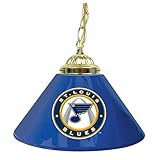 IMAGE OF Trademark NHL St. Louis Blues 14 Inch Single Shade Bar Lamp, White