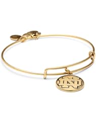 Alex and Ani "Collegiate" University of Notre Dame Logo Expandable Wire Bangle Bracelet