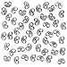 Surgical Steel Earring Backs (Earnuts) Med. (100)