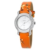 Pedre Womens 6400SX Silver-Tone/ Orange Asian 