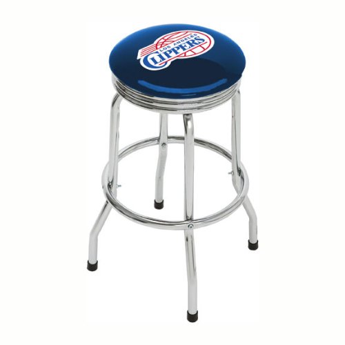 Los Angeles Clippers Single Foot Ring Barstool with Swivel