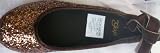 Girl Size 12, Brown Glittery Shinny Brown Ballet Style Shoes