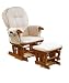 BABY GLIDER ROCKING RECLINER NURSING CHAIR IN WALNUT