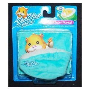 Zhu Zhu Pet Hamster Bed & Blanket - Teal