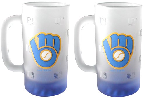 Milwaukee Brewers Frosted Mug (16-Ounce, Set of 2)