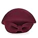 Vbiger Women's Beret Beanie Warm Wool Cap Hat (Wine Red2)