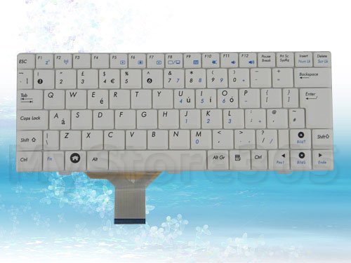 New For Asus Eeepc 1000 1000h Series Uk Keyboard White Picture