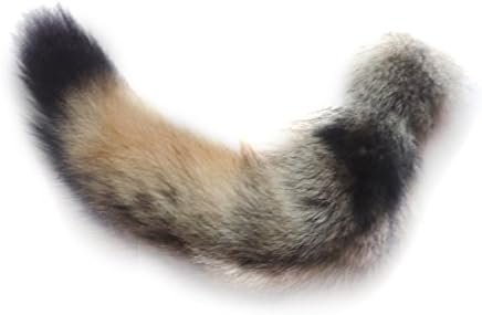 hadlook 16inches Coyote Fox Tail Fur Handbag Accessories Key Chain Ring Hook Tassel Cosplay Toy