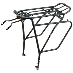 Ibera PakRak Bicycle Touring Carrier Plus+ IB-RA5 (with disk brake mounts) Frame-mounted for heavier top & side loads (bag not included)