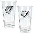 Tampa Bay Lightning 2pc Pint Ale Glass Set - Primary Logo NHL Hockey