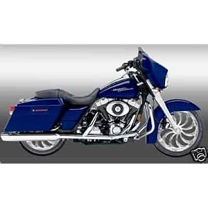 RC Components Calypso Chrome Wheels and Tires for Harley Dressers and Road Kings 02-07