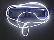 9ft White Neon Glowing Strobing Electroluminescent Wire (El Wire)