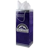 MLB Colorado Rockies Purple Bottle Gift Bag