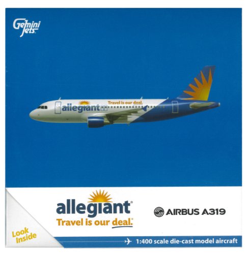 Gemini Jets Allegiant A319 Diecast Aircraft (1:400 Scale)