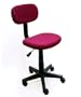 Burgundy Fabric Office Chair w/ Gas Lift and 360 degree swivel