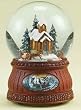 6.5" Animated and Musical Church with Sleigh Ride Christmas Glitterdome