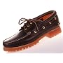 TIMBERLAND 3 Eye Mens Leather Oxford Boat Shoes Burgundy Style #30003