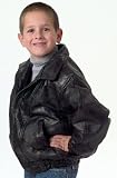 7pc Set Childrens Genuine Leather Bomber Jackets
