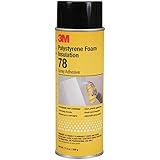 3M 78 Polystyrene Foam Insulation Spray Adhesive, Translucent 17.9 Oz. Aerosol Can